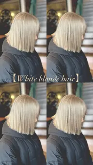 【ハイトーン&カットしたい方用】カット&ケアブリーチ&カラー（ブロンド/ミルクティ/ホワイトカラー）