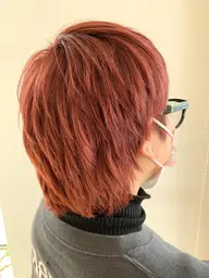 カット+ブリーチ+カラー+Aujuaトリートメント