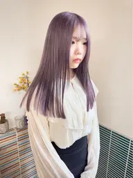 【何度でも使える】根本リタッチブリーチ＋カット＋フルカラー＋トリートメント