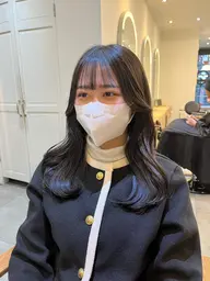 髪質改善inケアカラー+似合わせカット超音波クイックトリートメント