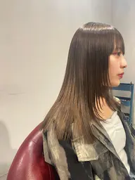 【朝のセットが楽に】似合わせカット+前髪(顔まわり)縮毛矯正+トリートメント💡