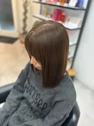 💛ワンカラーで明るく💛ベージュカラー➕韓国顔まわりカット➕ツヤトリートメント