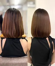 🌙縮毛矯正（リタッチ）+デザインカット🌙