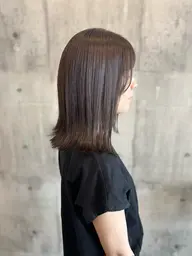 ♡人気🥇♡ 透明感カラー + cut + 髪質改善トリートメント