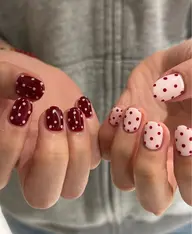 4/10限定💅🏻🉐【HAND】ドットネイル(パラジェル/パーツ2個込み) ¥6,400