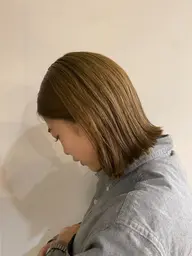 似合わせカット+透明感カラー+ケアブリーチ+リペアトリートメント