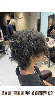 👦🏻🧡ツイストパーマ・波巻き👦🏻🧡メンズパーマ、クチコミでケアトリートメント付き