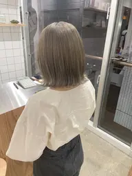 [💎ダメージ処理剤込み💎]ケアブリーチ＋カラー＋aujua1STEPトリートメント