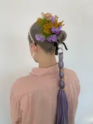 🎗ヘアセット🎗コテ巻き、アレンジ、クリスマス、結婚式、ライブ、コンサート前に"💞💞(ロング料金なし)