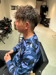 林指名でご来店の方で初めて担当する方限定[メンズカット]+[ツイストスパイラルパーマ]4ヶ月以内