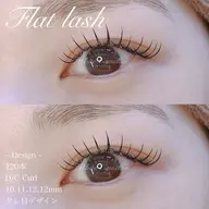 【マツエク】ナチュラル韓国束感 フラットラッシュ140本