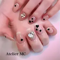 ❣️期間限定割引❣️ワンカラー&デカハートストーン❣️ パーツカラー固定のサービスメニュー❣️