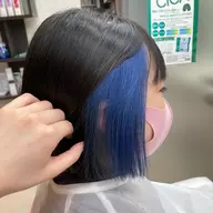 🦋インナーカラー🦋＋表面カラー🌈ブリーチ込み