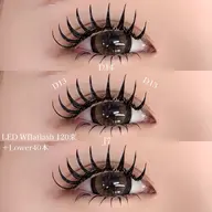 💞ギャル必見💞LEDダブルフラット120束➕LED下マツエク40本