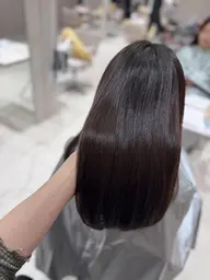 梅雨対策☔️髪質改善コスメストレート+カット+カラー+トリートメント【巻けるストレートヘア】