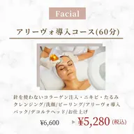 アリーボー導入コース(デコルテ、ヘッドマッサージ付)