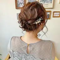 お呼ばれお任せヘアセット(^^)雰囲気に合わせてつくります(好きな雰囲気お伺いいたします)