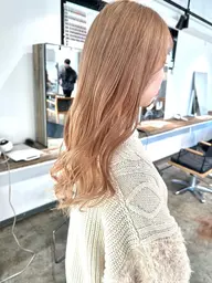 🌟当日限定🌟🌈透け感たっぷりケアブリーチonカラー&aujuaクイックトリートメント🌈