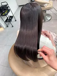 (3月限定クーポン⭐️)一日で理想の艶髪に！？カット➕ケアカラー➕美髪縮毛矯正➕髪質改善トリートメント🫧