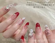 【初回ジェルOFF無料Hand★自爪】 105分アート10本OK★/個性派/ワンホン/トレンドネイル ¥9990