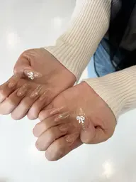 シンプルデザイン(オフ有、ベースカラー有りグラデ、ベースカラー有りフレンチ、デザイン4本等)