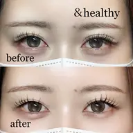 ＆Healthy　バインドロック60束　エクステ×パーマ　オフありの場合は施術時間+30分と別途¥600頂きます