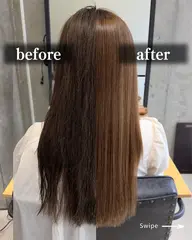 【圧倒的】艶と潤い 髪質改善×美髪矯正 癖とのお別れプラン ブリーチ毛Ver.