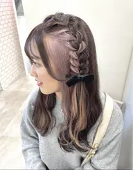 U28限定！インナーブリーチ＋インナーオンカラー+オンカラー🎀 ＋リペアトリートメント+メンテナンスカット