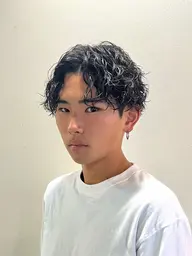 【MEN'S】【初回限定】メンズカット+ケア付きツイストスパイラルパーマ【シャンプー付き】