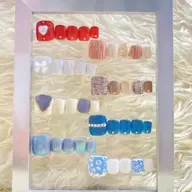 新規限定【オフなし♡フット定額デザインアート🎈お色変更可🌈】パラジェル¥600