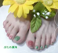 🎄✨冬フットネイル👣ベーシックコース✨ワンカラー🌟オフあり🐜