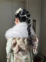 【2025年度横浜成人式】振袖着付け+ヘアアレンジ👘お友達と2人も可能！