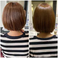 【カット＋コスメ低温縮毛矯正＋3Stepトリートメント】