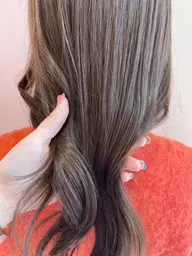 透明感!ブリーチなしイルミナダブルカラー🐰🍊