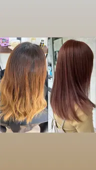 ブリーチなしダブルカラー