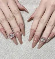 チップ長さだし　ワンカラー　ラメ　オフなし