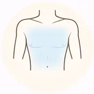 ■ メンズ|上半身前面脱毛(胸+腹部)