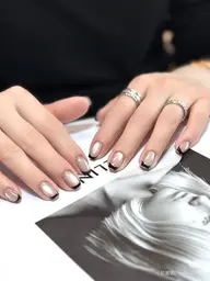 🍒人気急上昇★海外大人気韓国ネイルビー玉マグネット+カラーフレンチ 6800円【大塚駅】