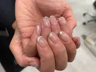 ✨ハンドネイル✨ ⚠️オフ込み限定⚠️大人気💎✨ガラスフレンチ✨ベースカラー込み