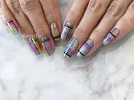 《再来店》やり放題デザインコース【ケア＋他店／自店ジェル付け替えオフ込み】持ち込み画像は個別でご相談ください。