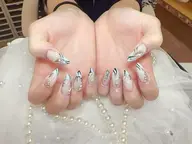 チップ長さだし10本持ち込みデザインこだわり¥13900