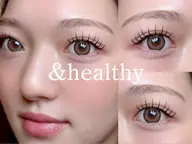 新導入キャンペーン✨&healthy《アンドヘルシー》/フラットラッシュ100本×まつげパーマ¥6000