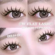 【マツエク平日限定】LED+W70束(140本)まで(Wフラットラッシュ) 6980