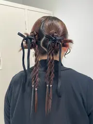 【結婚式や二次会におすすめ❣️】パーティヘアアレンジ🪽