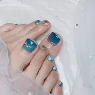 大人気🌈フット親指アートし放題コース👣ジェルオフ無料‼️甘皮ケア込