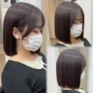 💖平日限定💖ボブカット+高濃度PLEX髪質改善ストレート+1stepトリートメント