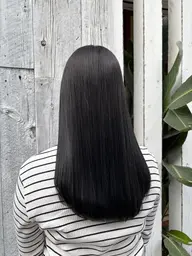 『地毛風やわらかカラー🐈⬛』暗染め&黒染め+cmcトリートメント🍈