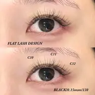 【オフ無料】フラットラッシュ90分つけ放題150本迄￥6500＋指名料¥300 / カラーに変更OK◎