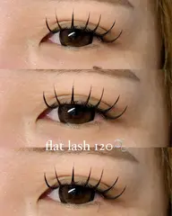 🤍本日限定🤍LEDマツエク120本(フラットラッシュ・カラーエクステ変更・束感お仕上げクリアコーティング付き✨)