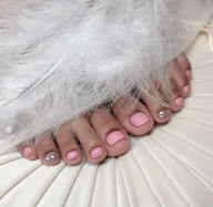 🩵フット👣 ジェルオフ込み⭐️持ち込みシンプルデザインやり放題